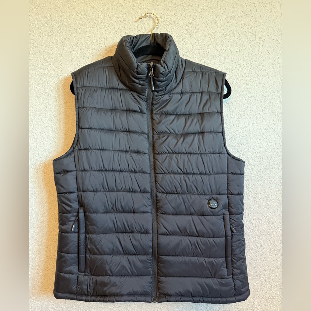 Uupalee Black Puffer Vest, Women’s Large